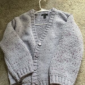 Forever 21 Women's Knit Cardigan - Light Gray